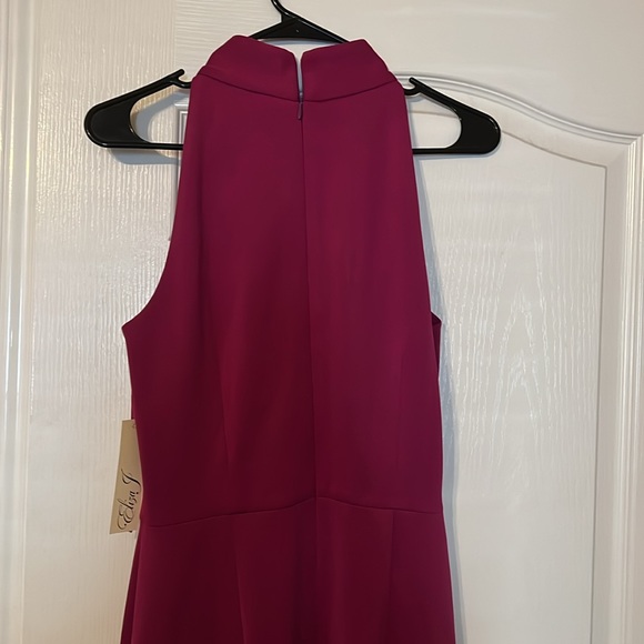 Eliza J cascading bodycon magenta dress NWT - Picture 4 of 6